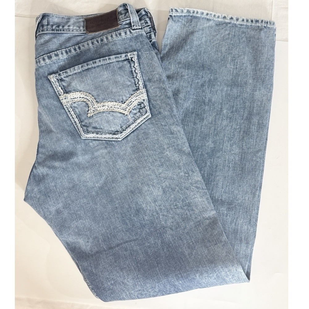 Big Star Legendary‎ Jeans Mens 36 XL 38x37 Straight Embroidered Pockets